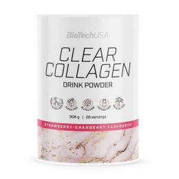 Натуральна добавка і екстракт Biotech Clear Collagen (350 g, strawberry - cranberry) (22830-01)