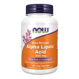 Натуральна добавка і екстракт Now Foods Alpha Lipoic Acid 600mg - 120 caps (2023-10-5841)