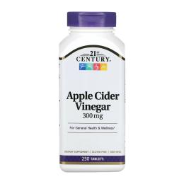 Натуральна добавка і екстракт 21st Century Apple Cider Vinegar 300mg - 250 tabs (2023-10-7130)