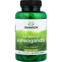 Натуральна добавка і екстракт Swanson Ashwagandha 450mg - 100caps (100-93-4411784-20)