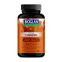 Натуральна добавка і екстракт Bioglan Organic Turmeric (60 veg caps) (23373-01)