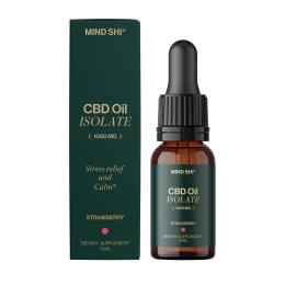 Натуральна добавка і екстракт Mind Shi CBD Oil Isolate 1000 mg Strawberry - 10 ml (2023-10-3799)