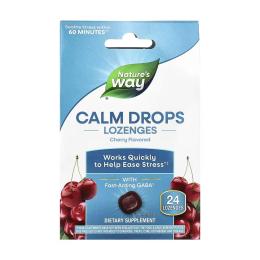 Натуральна добавка і екстракт Natures Way Calm Drops - 24 lozenges Cherry (2023-10-6380)