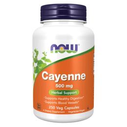 Натуральна добавка і екстракт Now Foods Cayenne 500mg - 250 vcaps (2022-10-2637)