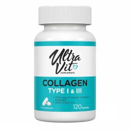 Натуральна добавка і екстракт VPLab Collagen Type I &amp; III - 120 caps (2022-10-0502)