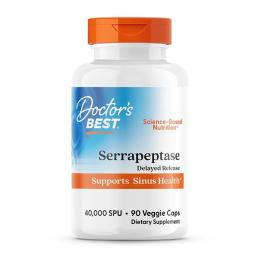 Натуральна добавка і екстракт Doctors BEST Serrapeptase (90 veg caps) (24594-01)