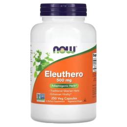 Натуральна добавка і екстракт Now Foods Eleuthero 500mg - 250 vcaps (2022-10-0704)