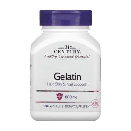 Натуральна добавка і екстракт 21st Century Gelatin - 100 caps (100-56-5692872-20)