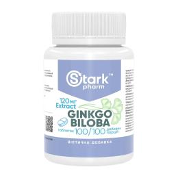 Натуральна добавка і екстракт Stark Pharm Ginkgo Biloba Extract 120mg - 100 tabs (2024-11-0526)
