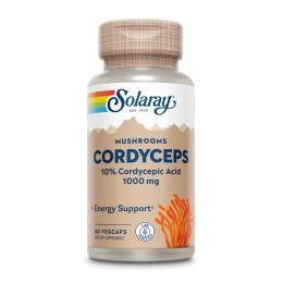 Натуральна добавка і екстракт Solaray Cordyceps Mushroom Extract 1000mg - 60 vcaps (2023-10-2131)