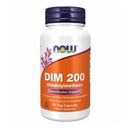 Натуральна добавка і екстракт Now Foods DIM 200 w/Calcium D-Glucarate - 90 vcaps (2022-10-0694)