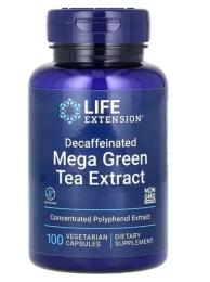 Натуральна добавка і екстракт Life Extension Decaffeinated Mega Green Tea Extract - 100 vcaps (2023-10-5200)