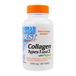 Натуральна добавка і екстракт Doctors BEST Collagen Types 1&amp;3 1000 mg with Vitamin C (180 tab) (08527-01)