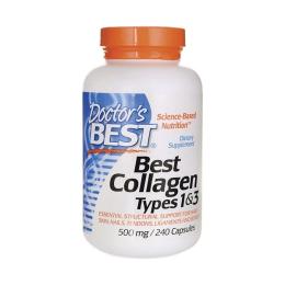 Натуральна добавка і екстракт Doctors BEST Collagen Types 1&amp;3 500 mg with Vitamin C (240 caps) (07108-01)