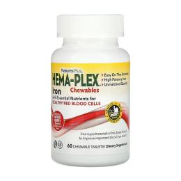Натуральна добавка і екстракт Natures Plus Hema-Plex - 60 chewable tabs (2023-10-4411)