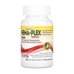 Натуральна добавка і екстракт Natures Plus Hema-Plex - 60 tabs (2023-10-4409)