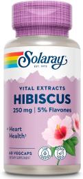 Натуральна добавка і екстракт Solaray Hibiscus Flower Extract 250mg - 60 vcaps (2023-10-6978)