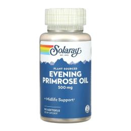 Натуральна добавка і екстракт Solaray High Potency Evening Primrose 500mg - 90 softgels (2023-10-6716)