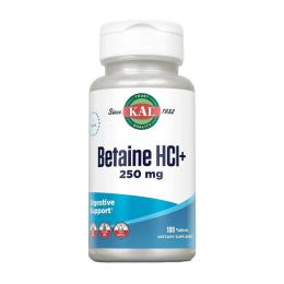 Натуральна добавка і екстракт KAL Betaine HCL+ 250 mg (100 tab) (22592-01)