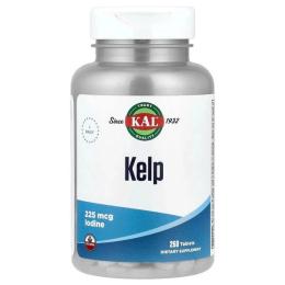 Натуральна добавка і екстракт KAL Kelp Iodine 225mcg - 250 tabs (2023-10-2165)