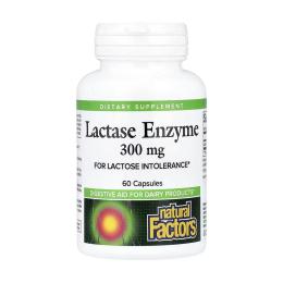 Натуральна добавка і екстракт Natural Factors Lactase Enzyme - 60 caps (2023-10-6540)