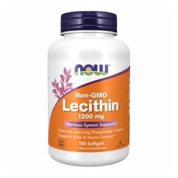 Натуральна добавка і екстракт Now Foods Lecithin 1200mg - 100 Sgels (2022-10-1441)