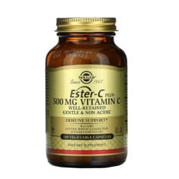 Вітамін Solgar Вітамін С 500 мг, Ester-C Plus, 100 гелевих капсул (SOL-01039)