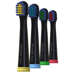 Насадка для електричної зубної щітки Pecham Travel (0390199080113) Black 4 шт