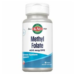 Натуральна добавка і екстракт KAL Methyl Folate 400mcg - 90 tabs (2022-10-1009)