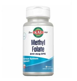 Натуральна добавка і екстракт KAL Methyl Folate 800mcg - 90 tabs (2022-10-1014)