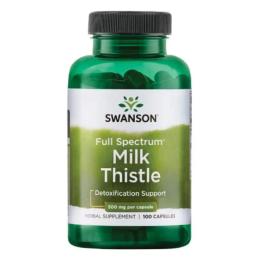 Натуральна добавка і екстракт Swanson Milk Thistle 500mg - 100caps (100-21-9320641-20)