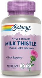 Натуральна добавка і екстракт Solaray Milk Thistle Seed Extract 175mg - 120 vcaps (2023-10-6958)