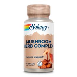 Натуральна добавка і екстракт Solaray Mushroom Herb Complete - 90 vcaps (2023-10-2148)