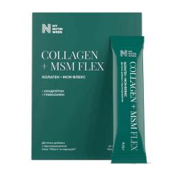 Натуральна добавка і екстракт My Nutri Week Collagen + MSM Flex (30 sachet, mango passion fruit) (24315-01)