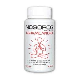 Натуральна добавка і екстракт NOSOROG Ashwagandha 500 mg (60 caps) (22823-01)