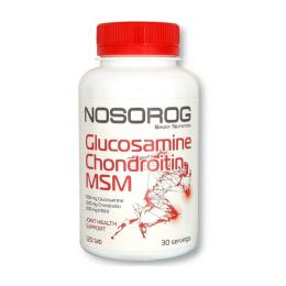 Натуральна добавка і екстракт NOSOROG Glucosamine Chondroitin MSM (120 tab) (10021-01)