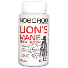 Натуральна добавка і екстракт NOSOROG Lions Mane Mushroom 500 mg (60 caps) (20851-01)