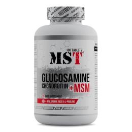 Натуральна добавка і екстракт MST Glucosamine Chondroitin + MSM + hyaluronic acid (180 tab) (22994-01)