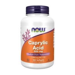 Натуральна добавка і екстракт Now Caprylic Acid (100 sgels) (18220-01)