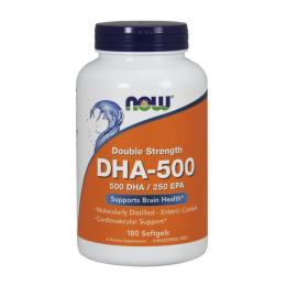 Натуральна добавка і екстракт Now DHA-500/250 EPA (180 softgels) (10509-01)