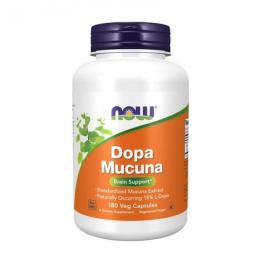 Натуральна добавка і екстракт Now DOPA Mucuna (180 veg caps) (18772-01)