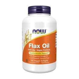 Натуральна добавка і екстракт Now Flax Oil 1000 mg Vegan Formula (120 veg softgels) (21609-01)