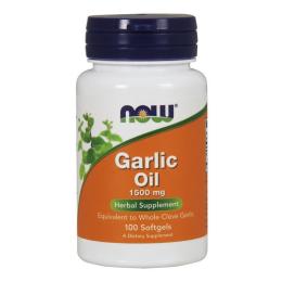 Натуральна добавка і екстракт Now Garlic Oil 1500 mg (100 softgels) (09112-01)