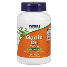 Натуральна добавка і екстракт Now Garlic Oil 1500 mg (250 softgels) (08227-01)