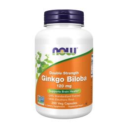 Натуральна добавка і екстракт Now Ginkgo Biloba 120 mg Double Strength (200 veg caps) (07728-01)