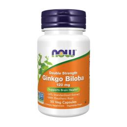 Натуральна добавка і екстракт Now Ginkgo Biloba 120 mg Double Strength (50 veg caps) (07317-01)