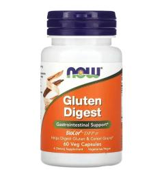 Натуральна добавка і екстракт Now Gluten Digest (60 veg caps) (20184-01)