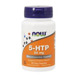 Натуральна добавка і екстракт Now 5-HTP 50 mg (30 caps) (06310-01)
