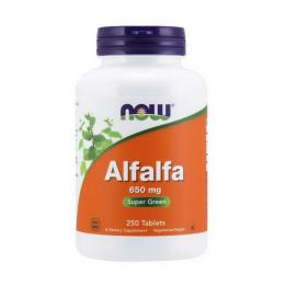 Натуральна добавка і екстракт Now Alfalfa 650 mg (250 tab) (19356-01)