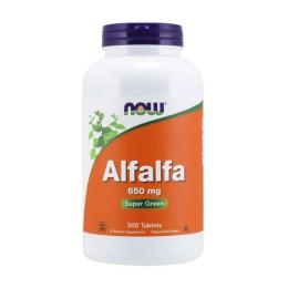 Натуральна добавка і екстракт Now Alfalfa 650 mg (500 tab) (19832-01)